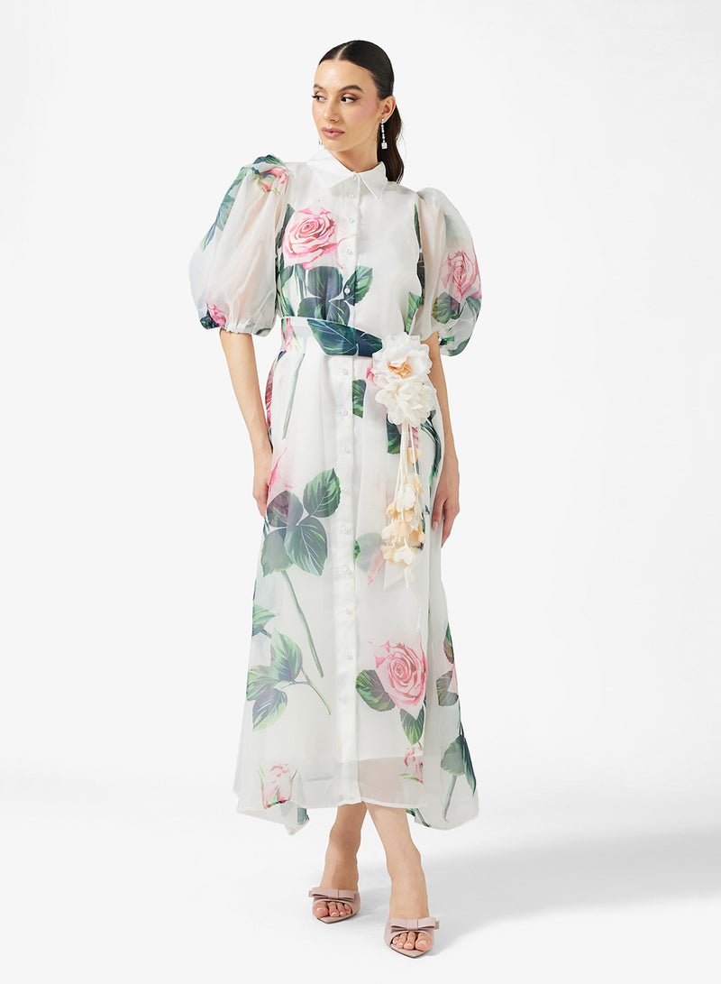 Khizana Floral Print Dress - Image 4