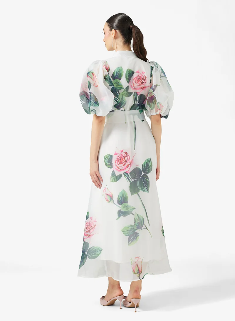 Khizana Floral Print Dress