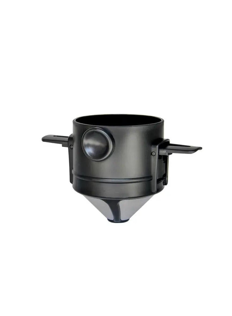 Liying Portable Pour Over Coffee Maker 1-2 Cup, Stainless Steel Portable Coffee Filter, Reusable Mug Coffee Dripper Filter for Home Office Travel  - Image 1
