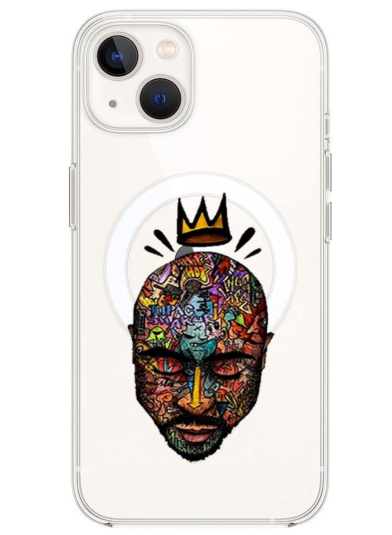 Theodor Magnetic Case for iPhone 14 6.1-inch Compatible with MagSafe Wireless Charging, Shockproof Phone Bumper Cover Face copy - Image 1