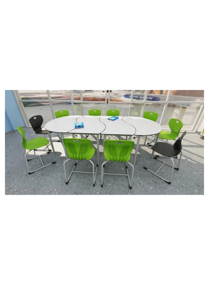 Generic Half-Moon Wooden Kids Table – Durable Design (120×72×76 cm)  - Image 2