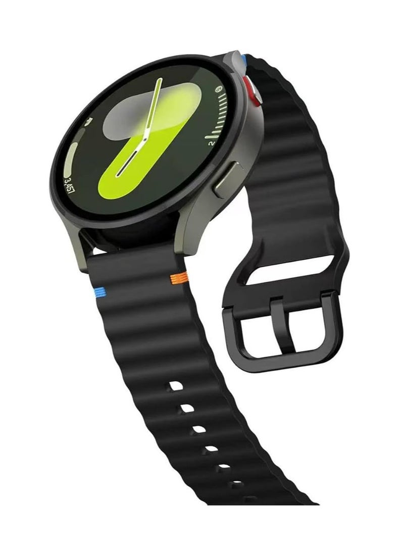 22 mm Silicone Watch Strap, Quick Release Watch Straps for Men and Women, Skin-friendly, Soft, Replacement Strap for 22 mm Compatible with Amazfit/Huawei/MI/Fossil/samsung - Image 2