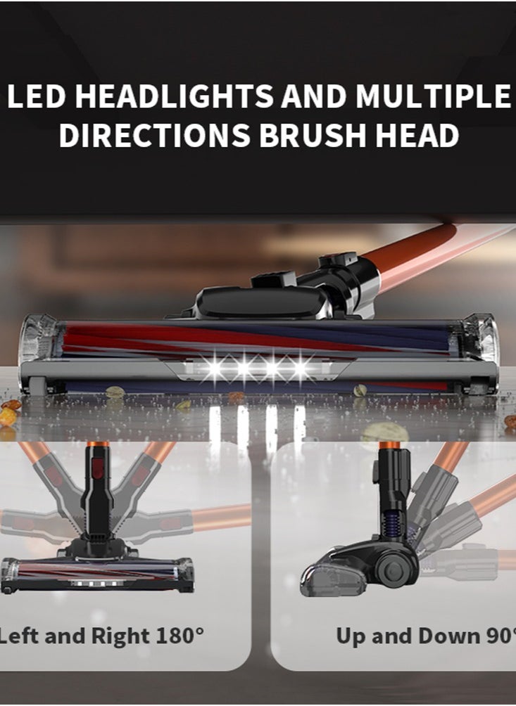 Joshberg Cordless Vacuum Cleaner, 9000Pa/150W Powerful Suction with 40 Mins Runtime 3 in 1 Vacuum Cleaners, Lightweight, Ultra-Quiet Cordless Stick Vacuum for Carpet/Hard Floor/Car/Pet  - Image 3