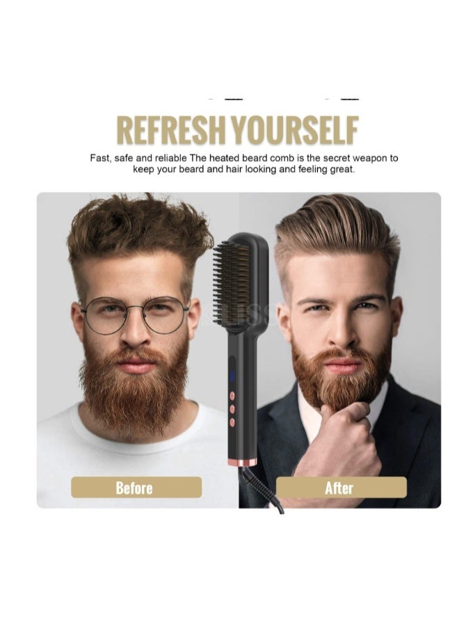 Beauenty Hair comb, hot air comb, hair straightener, curling iron, straight curling dual-purpose splint wireless curling iron - Image 1