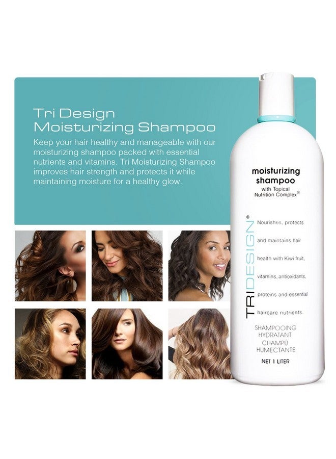 TRIDESIGN TRI Hair Care Moisturizing Shampoo - Revitalizing Hair Shampoo with Topical Nutrition Complex for Men and Women, Home or Salon Shampoo, 34 Oz Hair Products to Hydrate & Nourish Hair  - Image 3