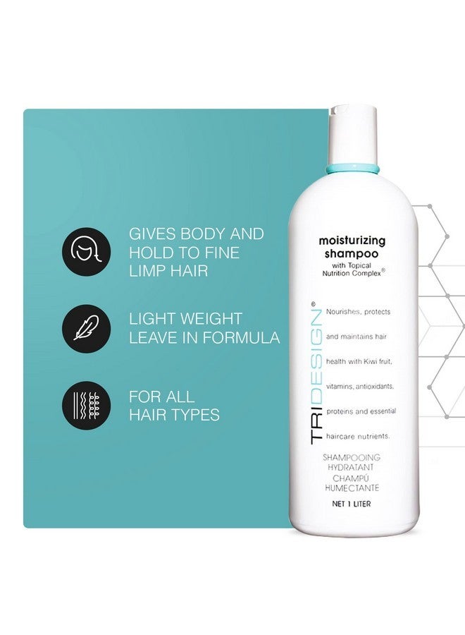 TRIDESIGN TRI Hair Care Moisturizing Shampoo - Revitalizing Hair Shampoo with Topical Nutrition Complex for Men and Women, Home or Salon Shampoo, 34 Oz Hair Products to Hydrate & Nourish Hair  - Image 2