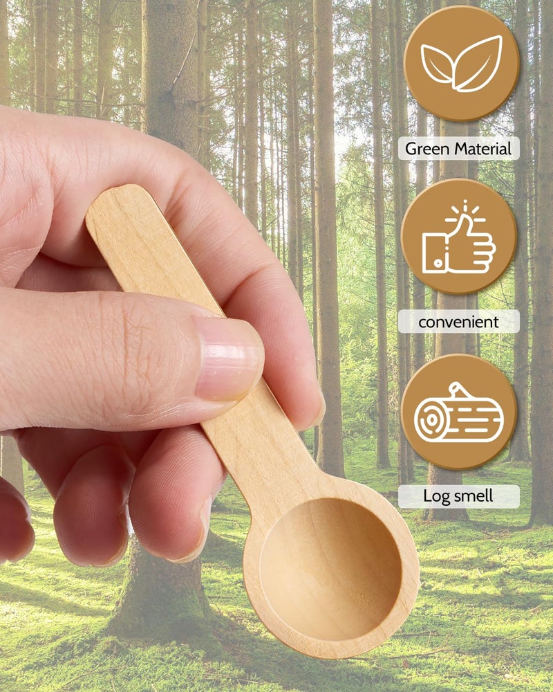 MORGLES 20Pcs Small Wooden Spoons Set, 3 Inches Mini Wood Tasting Spoon with Tags and Twine for Jars - Image 4