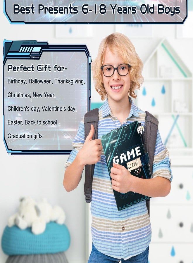 Purtarly Video Game Diary with Lock for Boys Ages 8-12, Game Journal for Teen Boys 10-18, Cool Birthday Gifts for Kids Journal, Writing Gaming Notebook with Pen Back to School Gifts for 8 9 10 11 12 13 14 15 16 Teenagers - Image 5