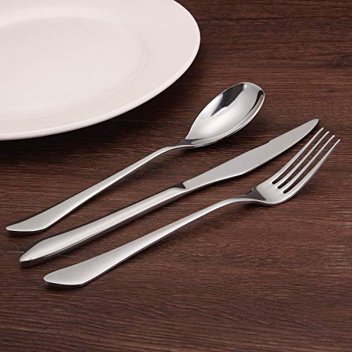 sharecook Silverware Set, 20-Piece Stainless Steel Flatware Set Service for 4, Mirror Polishing Tableware Cutlery Set for Home and Restaurant, Dishwasher Safe - Image 5