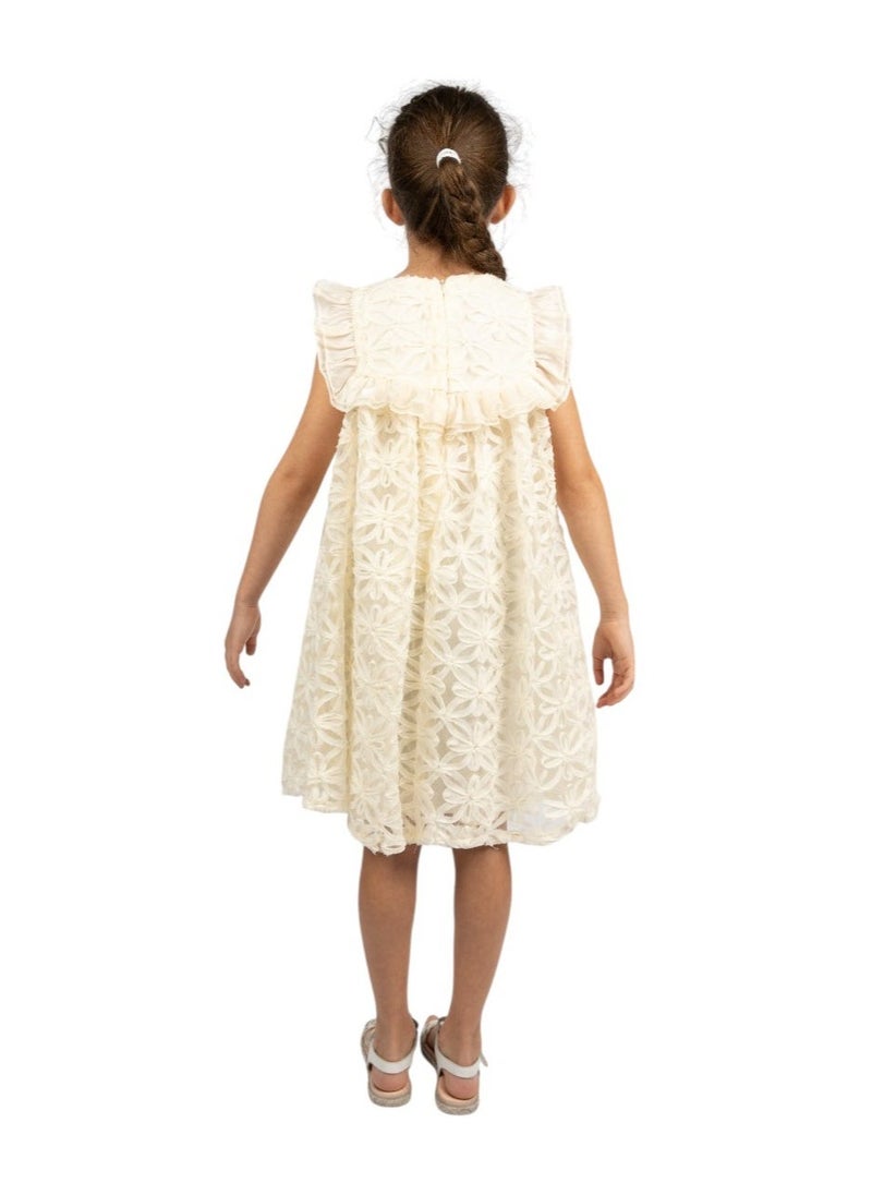 D'Daniela - D' Daniela - Daisy Dream Lace Dress - Cream - Image 1