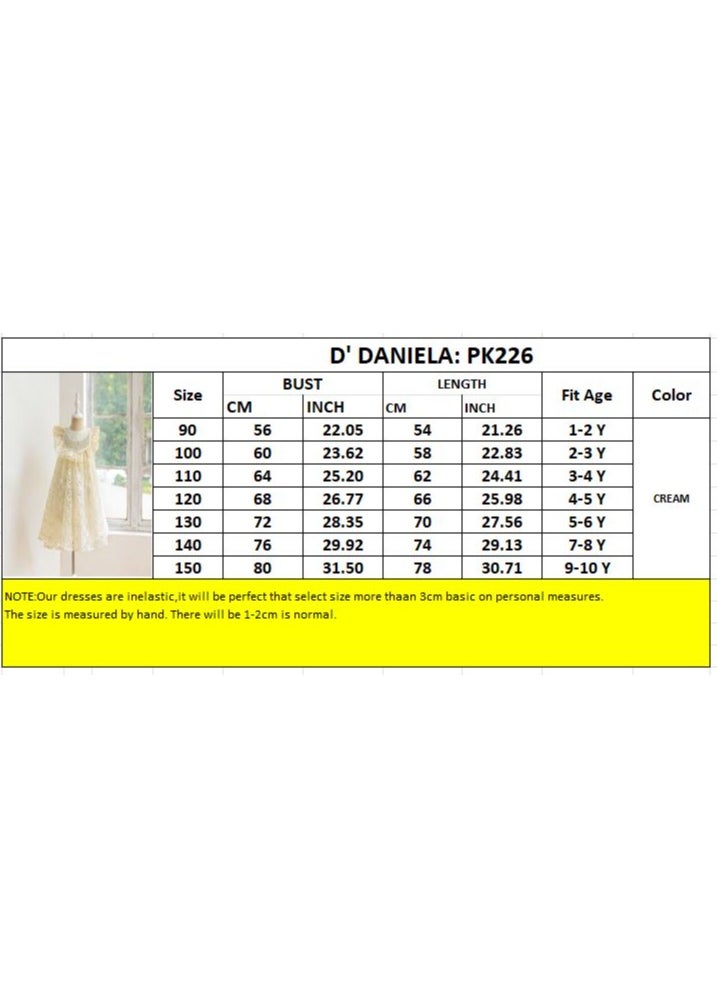 D'Daniela - D' Daniela - Daisy Dream Lace Dress - Cream - Image 1