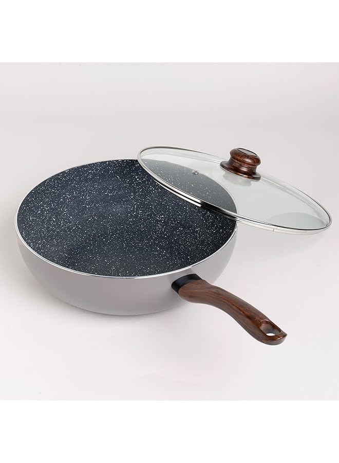 ألبرتو مقلاة عميقة بنية اللون 30 سم - Image 3