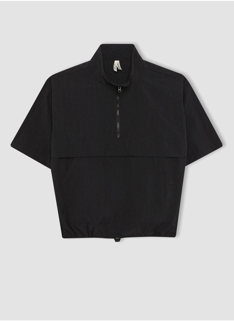 DeFacto - Girl Crop Short Sleeve Blouse - Image 1