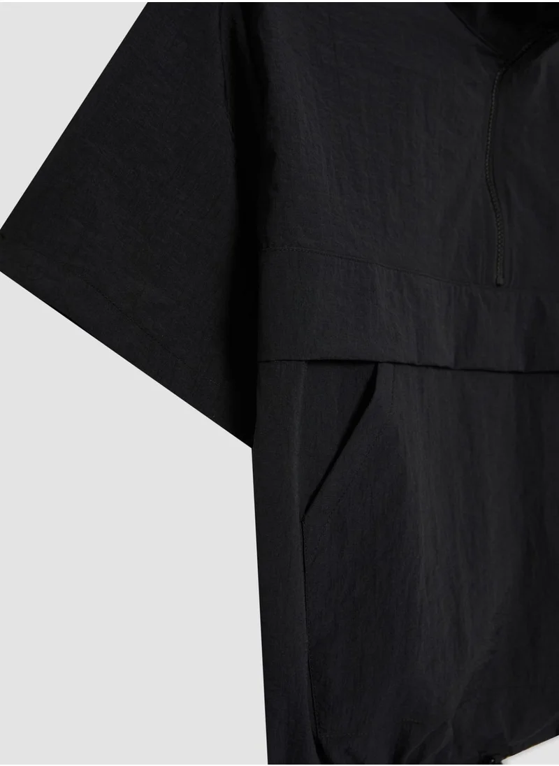ديفاكتو Girl Crop Short Sleeve Blouse