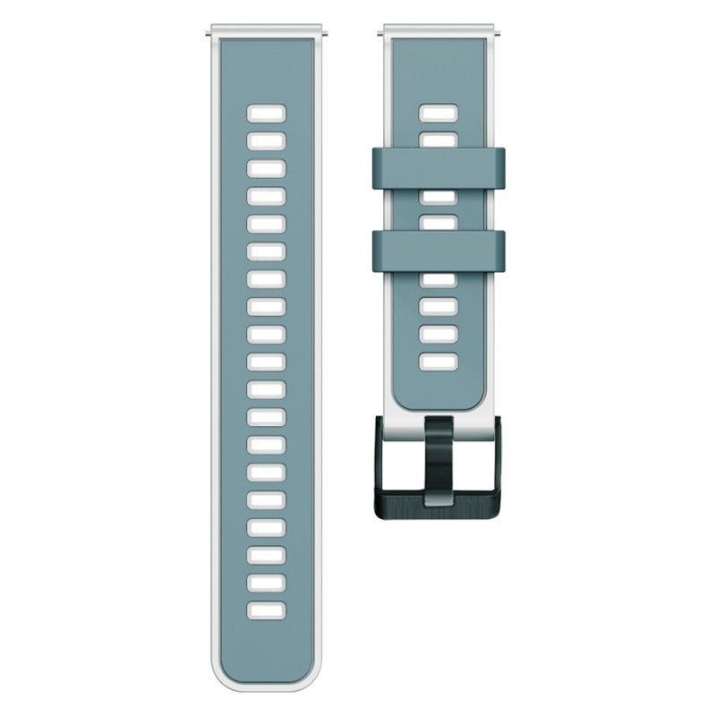 Suitable For Samsung Watch4 Strap 5Pro Watch Silicone Two-Tone Wristband For Men And Women 2022 Multi-Color Options Smart - Image 5