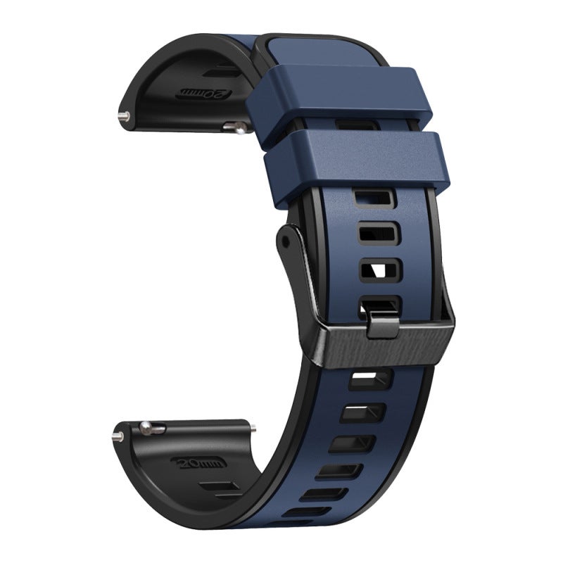 Suitable For Samsung Watch4 Strap 5Pro Watch Silicone Two-Tone Wristband For Men And Women 2022 Multi-Color Options Smart - Image 1