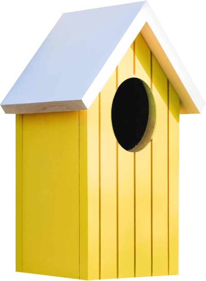 LIVEONCE Wooden Multi Color Bird House Color Orange REQULAR - Image 5