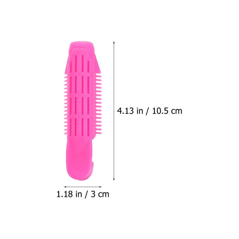 4Pcs Hair Root Curlers and Hair Styling Clips Volumizing Wave Shapers for Women in Navy Blue and Rose Red for Lightweight Bangs and Root Volume - Image 5