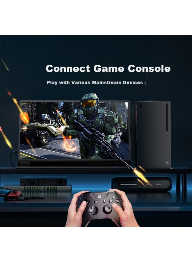 Eimio Portable Monitor With 144hz Refresh Rate Professional Gaming Esports Monitor 15.6 Inch Laptop Secondary Screen 178° Ultra-wide Viewing Angle Clearer A16r - Image 2