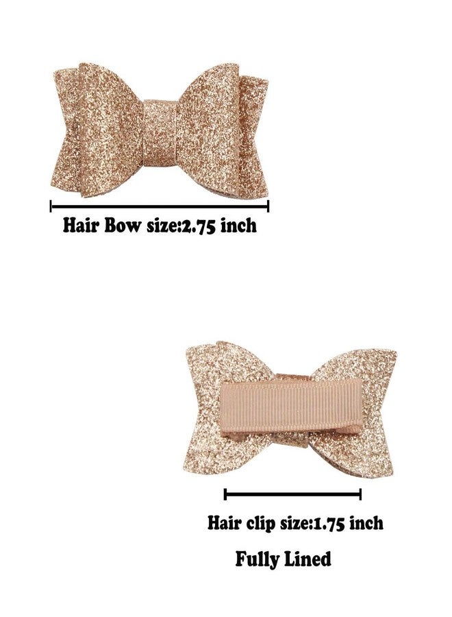 CellElection Baby Girls Pigtail Bows Sparkly Sequin Glitter Hair Bows With Alligator Clips Hair Barrettes Accessory for Girls Toddlers Kids Teens - Image 4
