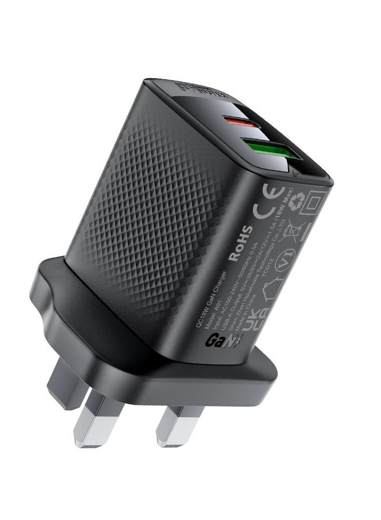 ACEFAST Fast Charge Wall Charger A99 PD30W 1xUSB-C + 1xUSB-A - Image 1