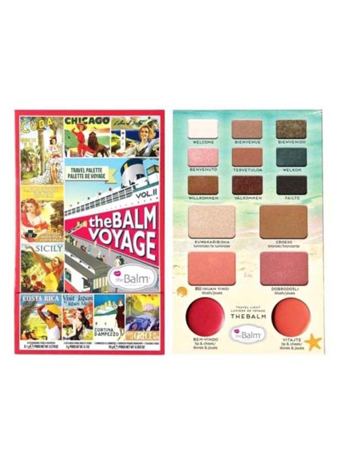 theBalm Cosmetics Voyage Vol Ii Nude Tude Eyeshadow Palette Pink White Brown