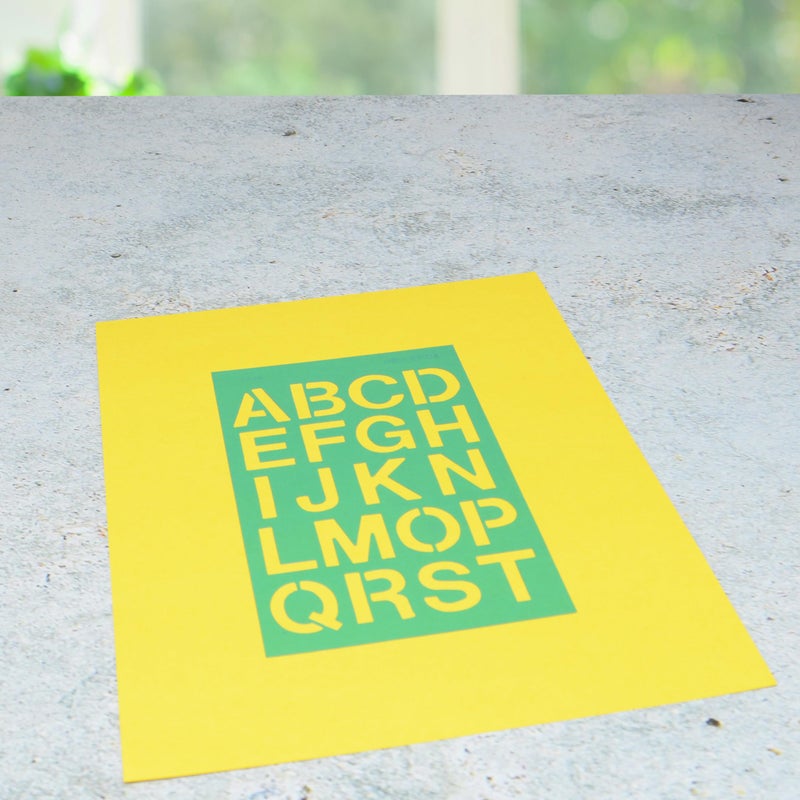 Westcott LetterCraft Stencil, Helvetica Font, 3/4-Inch and 1-Inch Characters (SH134/15844) - Image 4