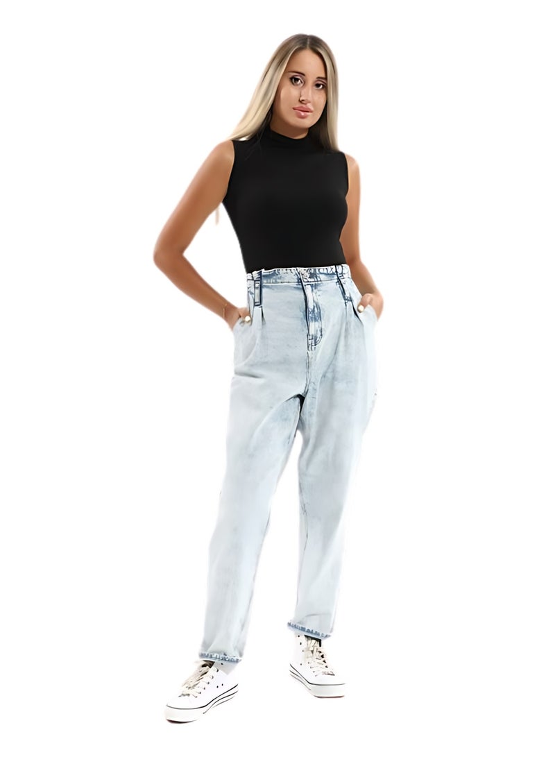 COTTONIL Body Neck Cut Top Cotton Lycra For Women  - Image 5