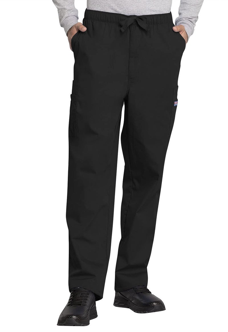 Cherokee Men's Big Originals Cargo Scrubs Pant, Black, Large Tall - Image 1