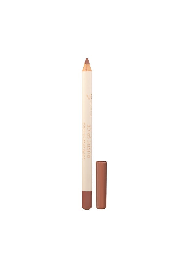 Armaf Beaute Matte Love Lip Liner Rustic Spice - Ultra-Smooth Long-Lasting Matte Finish, Precision Lip Definition Pencil, Smudge-Resistant & Feather-Proof - Image 2