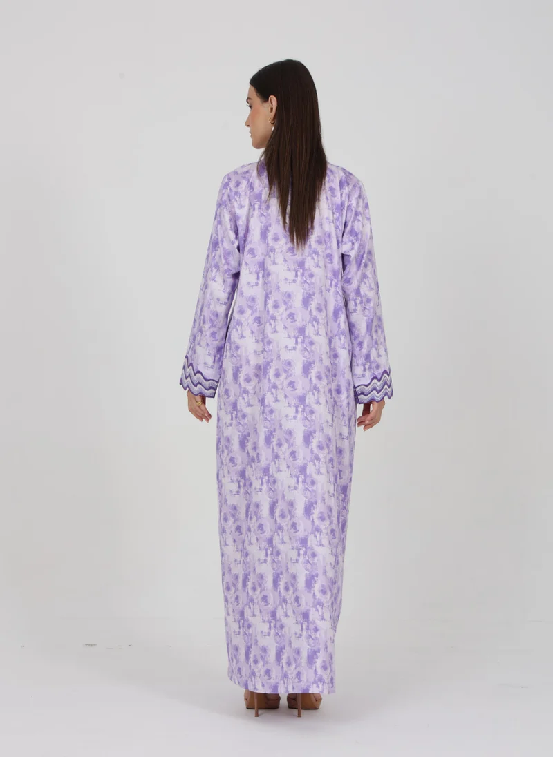 TELAL FEMINA Scallop Embroidered Mukhawar