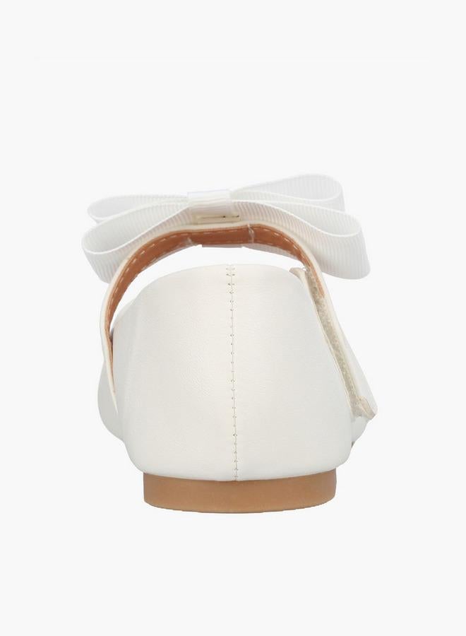 JUNIORS Girls Hook & Loop Ballerina Shoes - Image 5