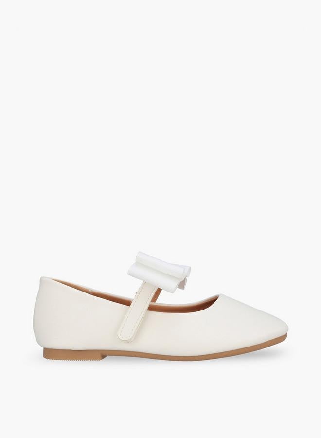 JUNIORS Girls Hook & Loop Ballerina Shoes - Image 3