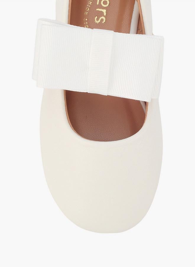 JUNIORS Girls Hook & Loop Ballerina Shoes - Image 4