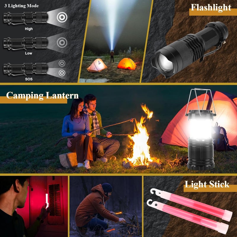 Abpir 318 PCS Emergency Survival Kit - First Aid Gear for Camping, Hiking, and Disaster Preparedness - Image 3