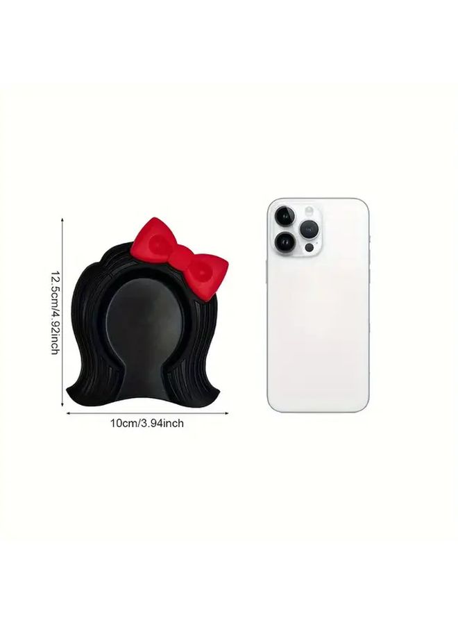 Black Heat Resistant Silicone Kitchen Spoon Rest Non Slip Countertop Organizer Dishwasher Safe Easy Clean Stovetop Protection Holder For Hot Pots Pans Coffee Mugs - Image 4