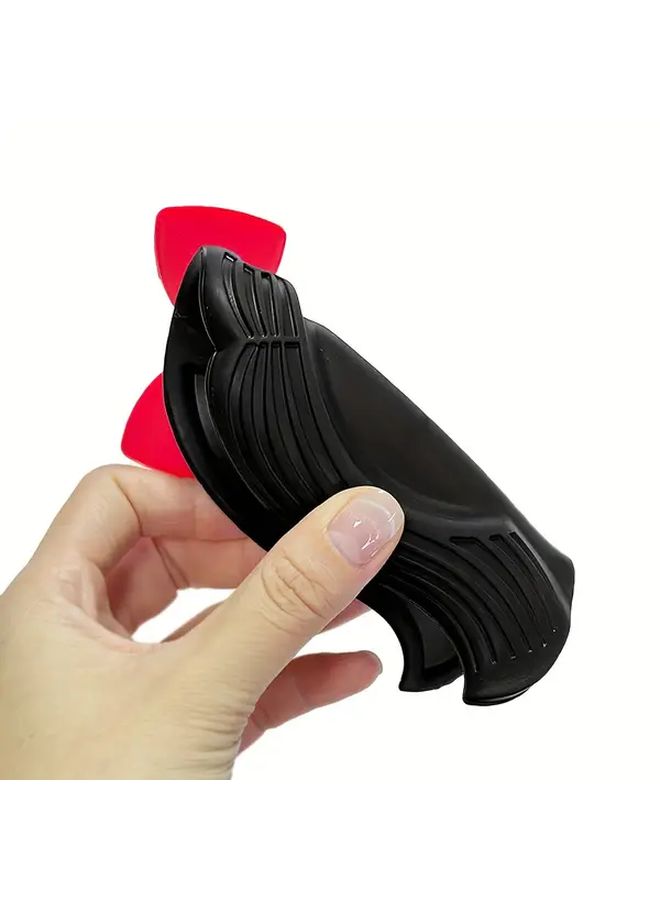 Black Heat Resistant Silicone Kitchen Spoon Rest Non Slip Countertop Organizer Dishwasher Safe Easy Clean Stovetop Protection Holder For Hot Pots Pans Coffee Mugs - Image 2