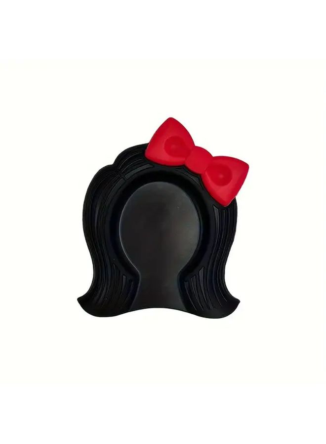 Black Heat Resistant Silicone Kitchen Spoon Rest Non Slip Countertop Organizer Dishwasher Safe Easy Clean Stovetop Protection Holder For Hot Pots Pans Coffee Mugs - Image 5
