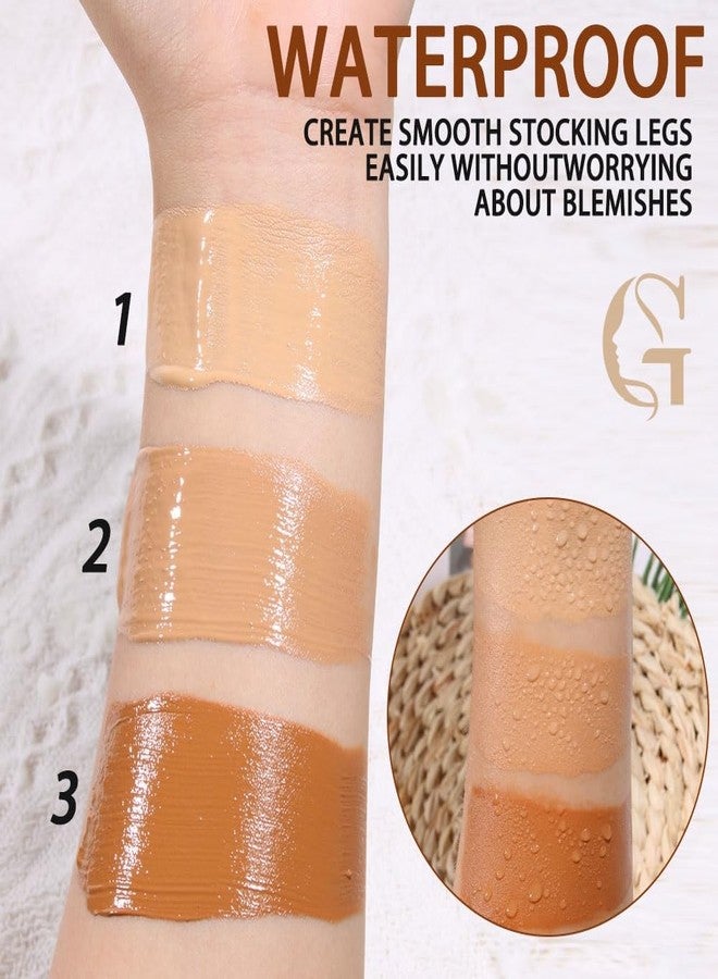 GOERTI Leg Concealer Body Makeup Foundation - Full Coverage Cream for Veins, Scars, Blemishes - Smooths Skin Tone Waterproof & Long-Lasting Leg Makeup - 100ml (FAIREST) - Image 2