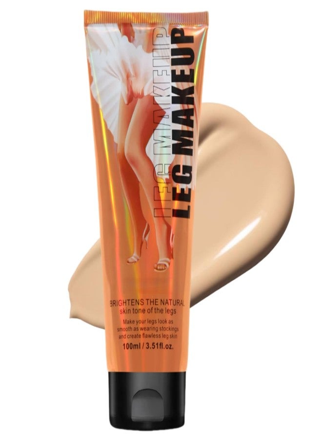 GOERTI Leg Concealer Body Makeup Foundation - Full Coverage Cream for Veins, Scars, Blemishes - Smooths Skin Tone Waterproof & Long-Lasting Leg Makeup - 100ml (FAIREST) - Image 1