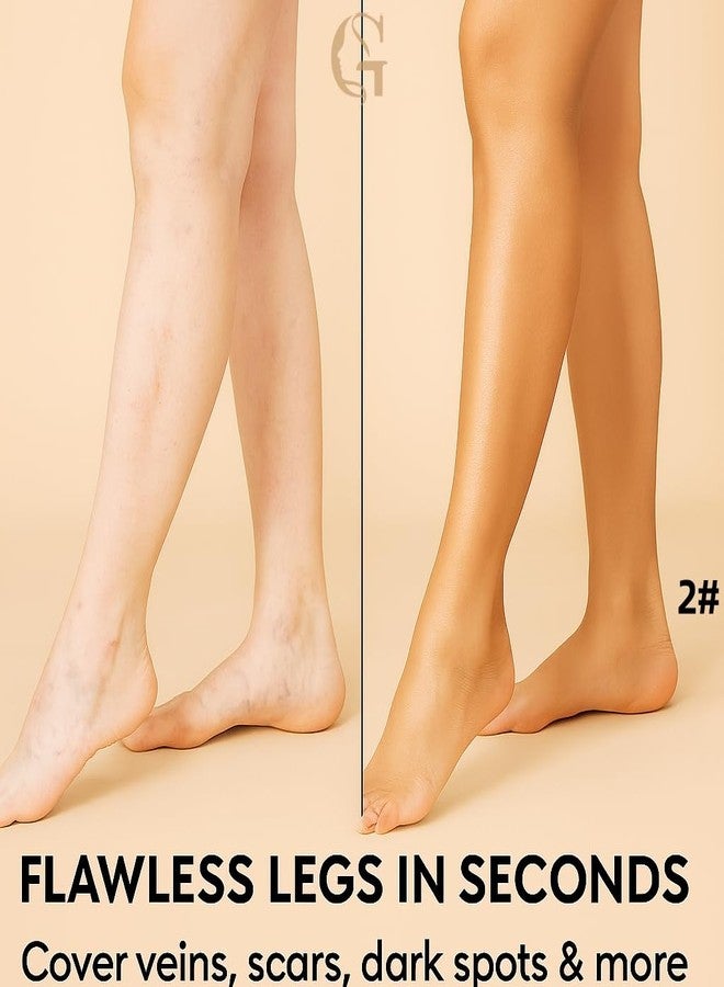 GOERTI Leg Concealer Body Makeup Foundation - Full Coverage Cream for Veins, Scars, Blemishes - Smooths Skin Tone Waterproof & Long-Lasting Leg Makeup - 100ml (FAIREST) - Image 3