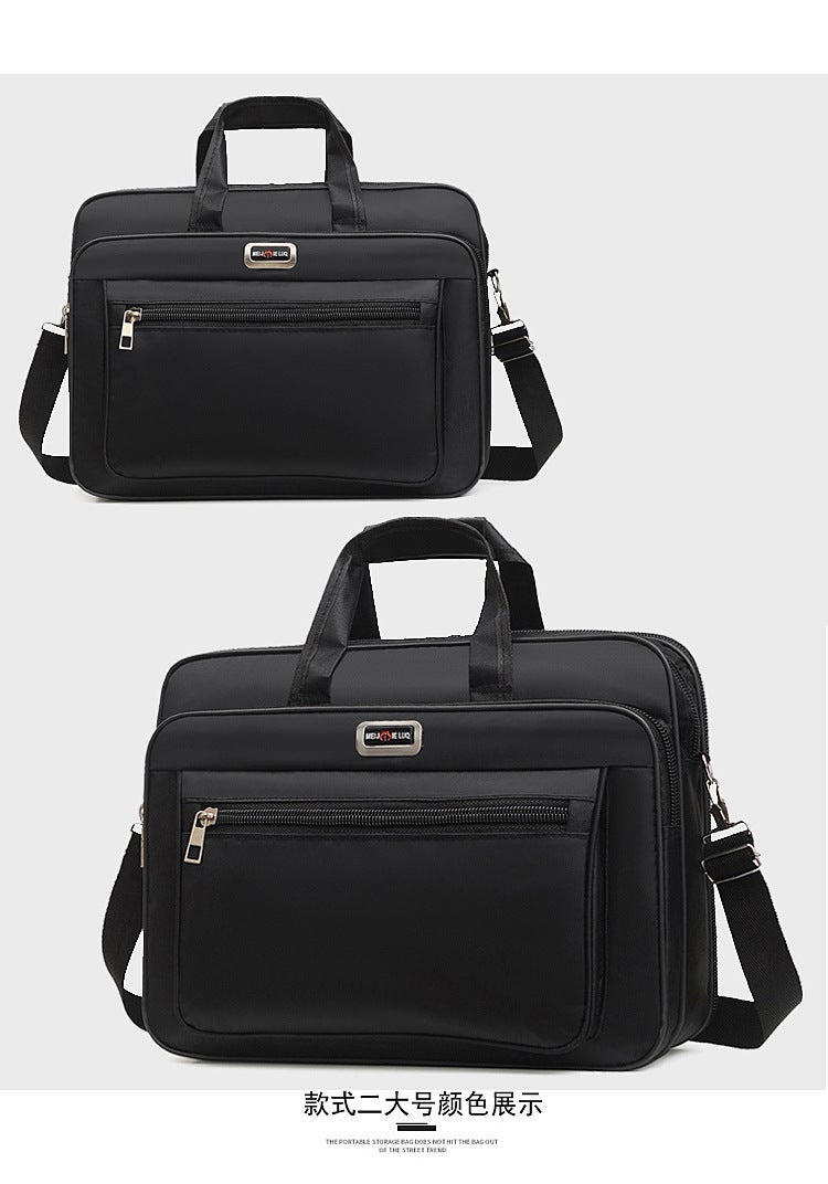 Portable Shoulder Notebook Tablet Computer Bag 15 Inch Office Travel Student Printing Large Capacity Computer Bag - Image 1