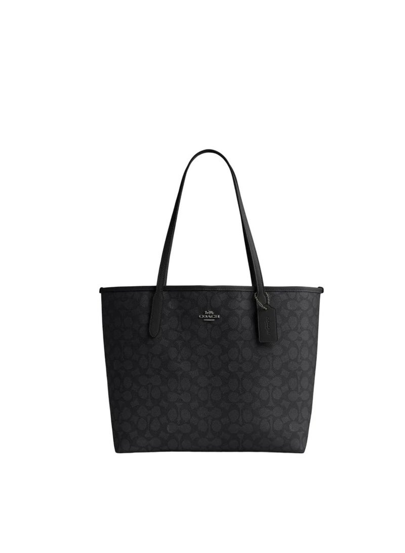 coachoutlet COACH Women's Classic Fashion Large Handbag Shopping Bag  - Image 1