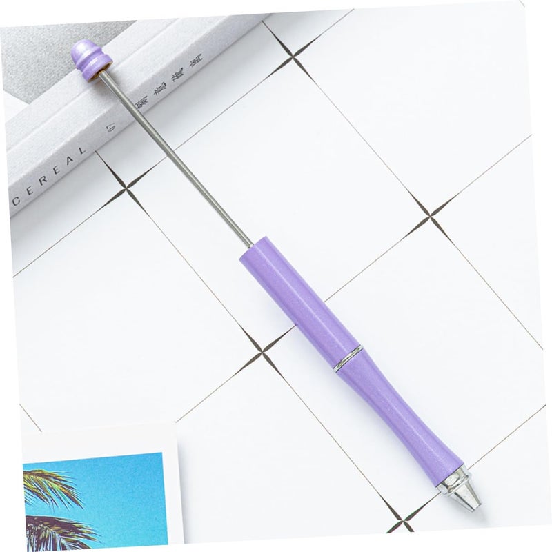 5Pcs Multi Tone Metal Ballpoint Pens With Beaded Design Smooth Ink Flow For Office School - Image 4