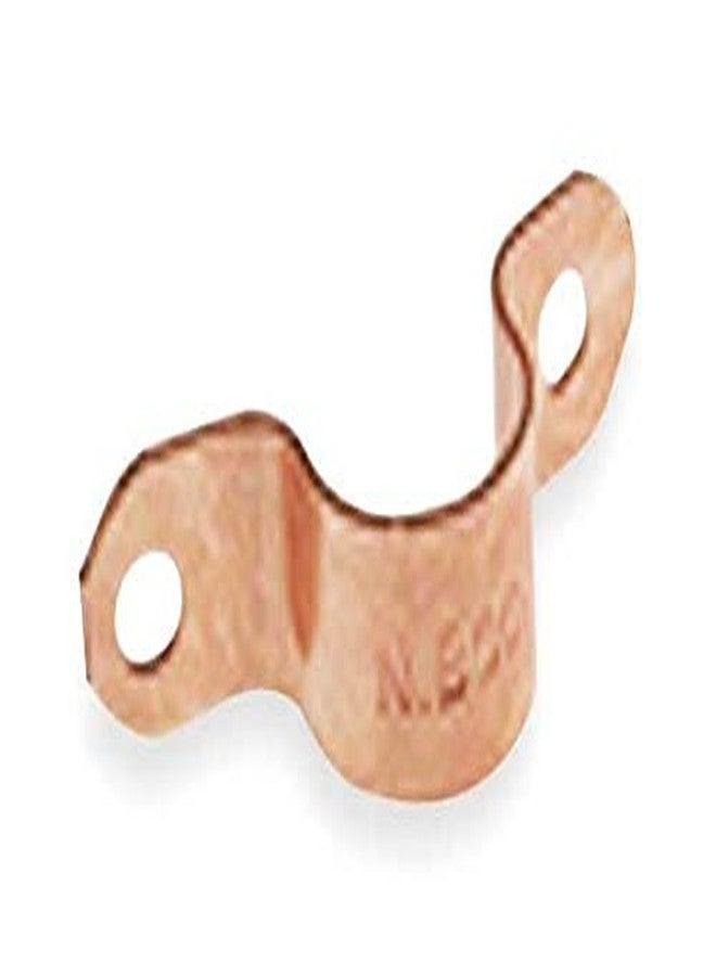 ZORO SELECT Copper 1/4" Pipe Clamp, 5 Pack, Wall Mount - Image 2