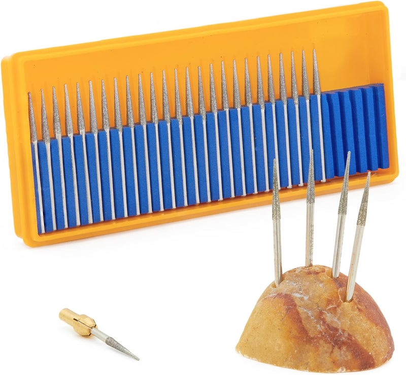 جنجلينج JINGLING 2.35 مم رأس طحن ماسي مدبب بتات نحت 3/32 بوصة عبوة 30 قطعة - Image 4