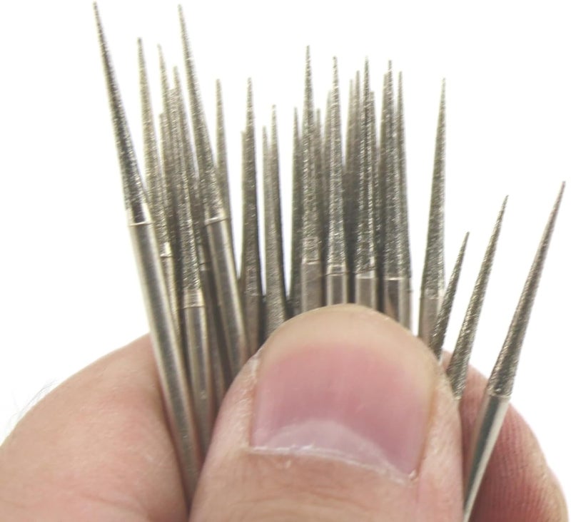 جنجلينج JINGLING 2.35 مم رأس طحن ماسي مدبب بتات نحت 3/32 بوصة عبوة 30 قطعة - Image 1