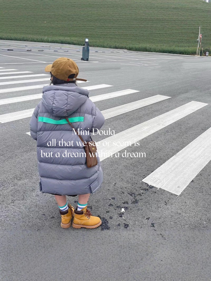 2025 Korean Style Children'S Cold-Proof Clothing, Extended And Thickened With Large Pockets, Color-Blocking Warm Jacket For Young Children - Image 3