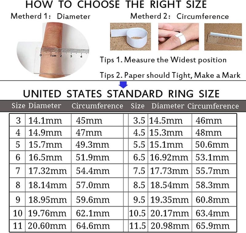 OreilleStar Titanium Stainless Steel Anxiety Ring for Women Men Fidget Spinner Ring, Size 6-12, Width 6MM, 5-Color: Rose Gold-Rainbow-Silver-Black-Blue - Image 3