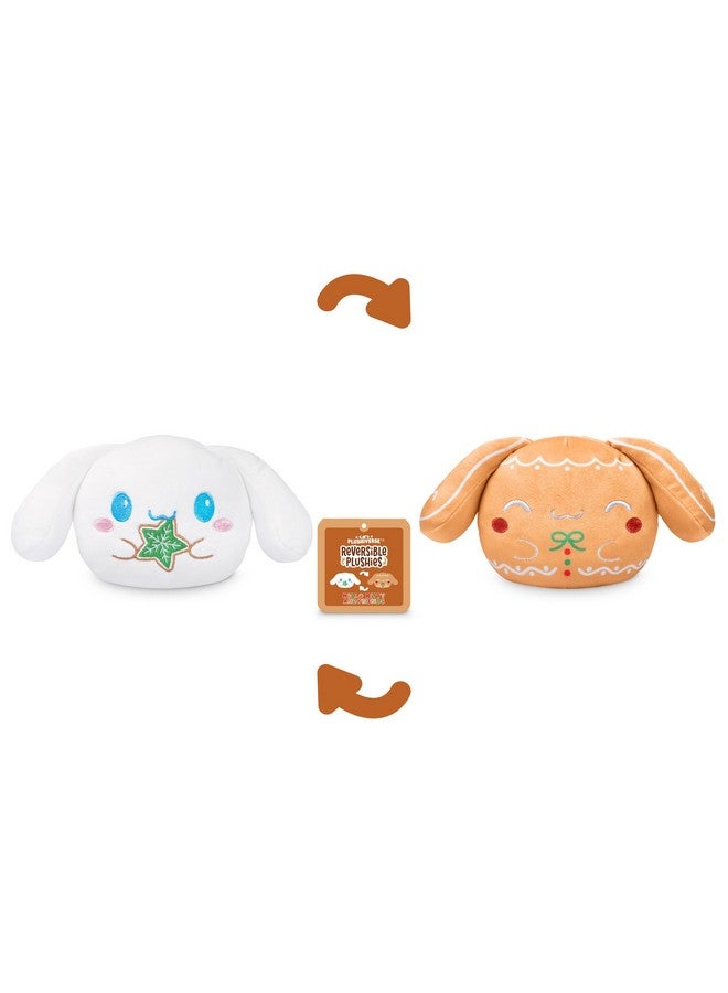 TeeTurtle Cinnamoroll Christmas Reversible 4" Plushie - Gingerbread - Officially Licensed Sanrio - Cute Kawaii Soft Holiday Stuffed Animal - Image 3